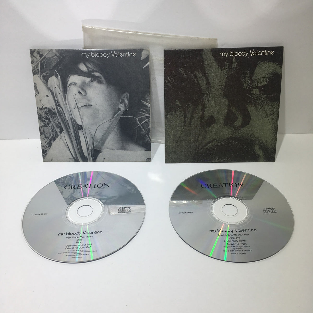 You Made Me Realise & Feed Me With Your Kiss EP by My Bloody Valentine Audio CD, featuring two CDs and artwork cover.