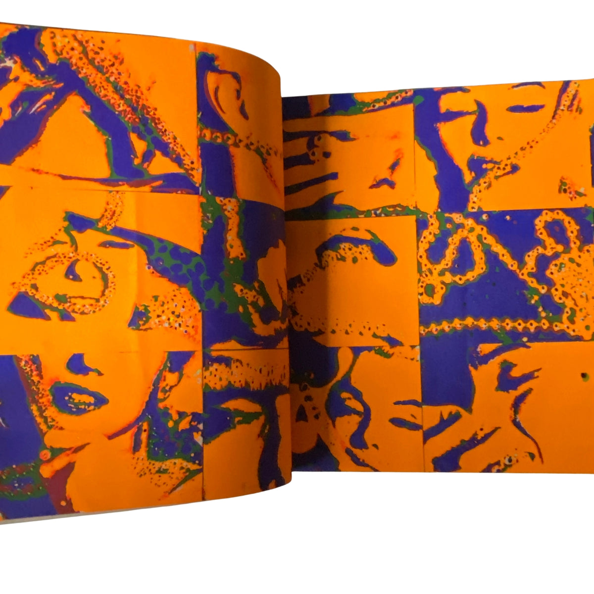 Vibrant interior artwork from Avant Garde Magazine March 1968 Issue No. 2 displaying a collage of Marilyn Monroe images in psychedelic colors.
