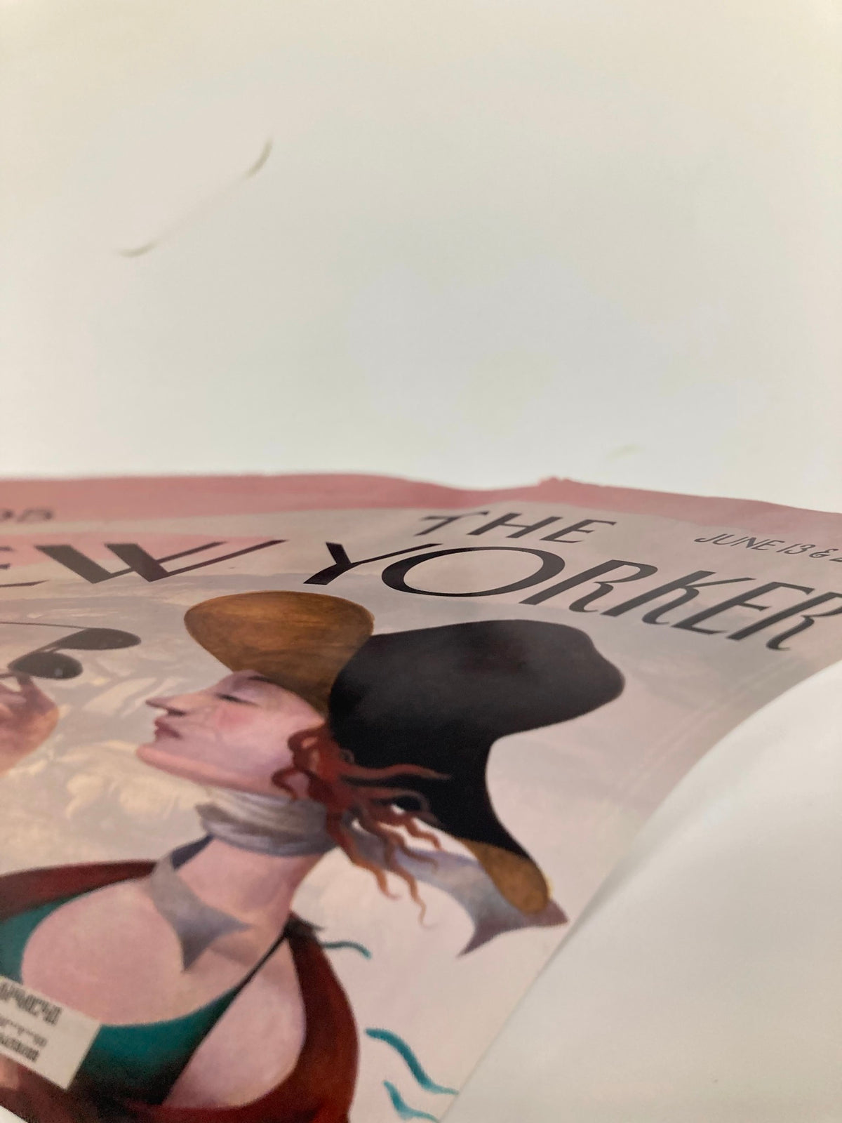 Unique cover art from The New Yorker June 13, 2005, titled 'Debut on the Beach' by Ana Juan, featuring a whimsical seaside illustration with a woman in a hat.