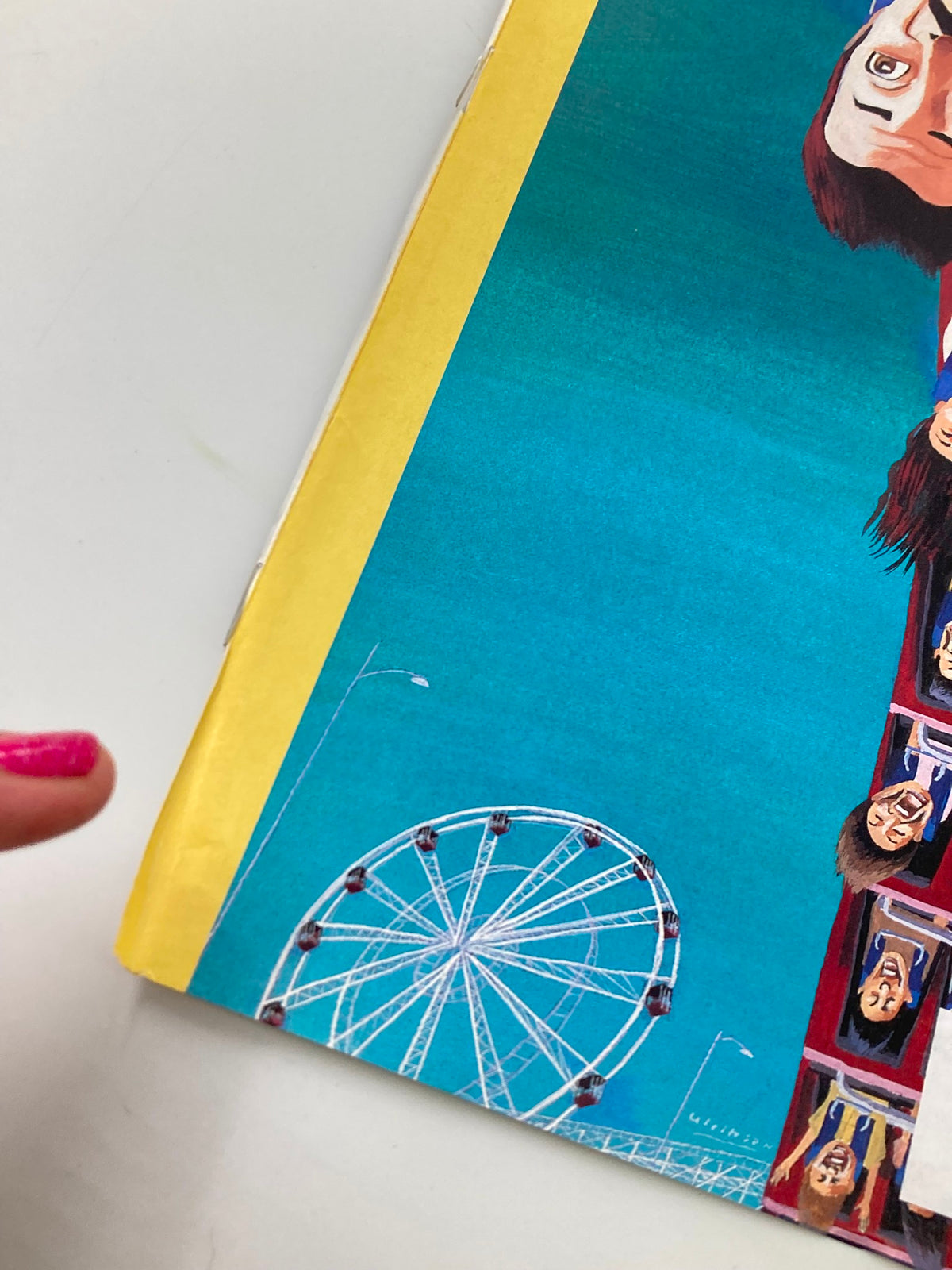 Detail of The New Yorker July 24 2006 cover artwork 'Summersault' by Mark Ulriksen, featuring a ferris wheel and vibrant colors.