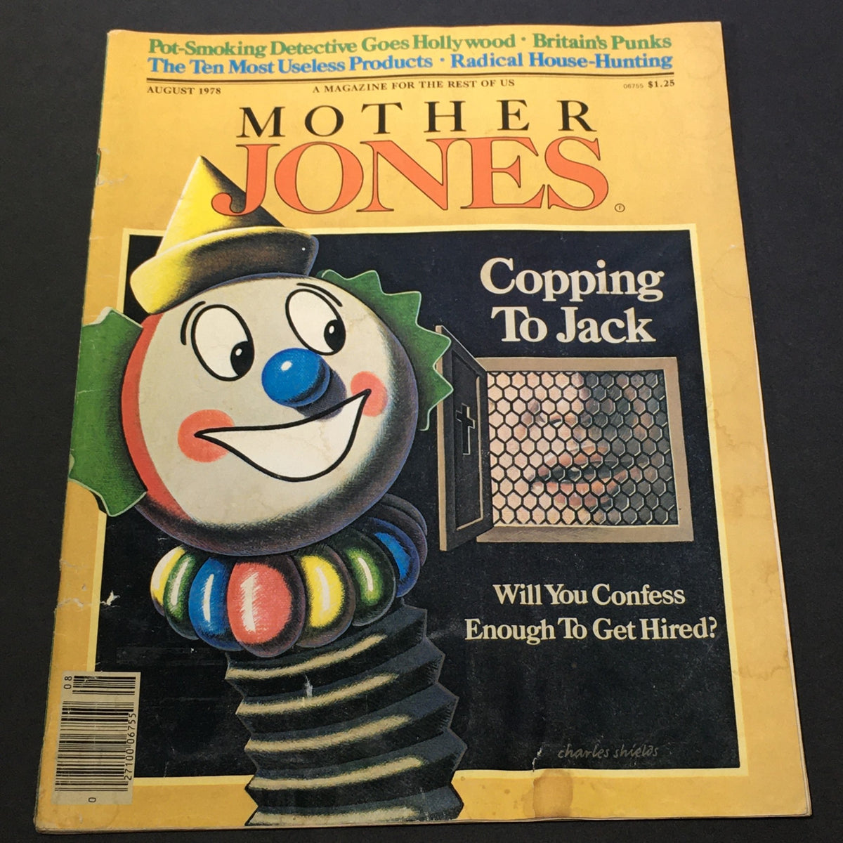 Vintage Mother Jones Magazine August 1978 - Copping to Jack / Radical House-Hunting