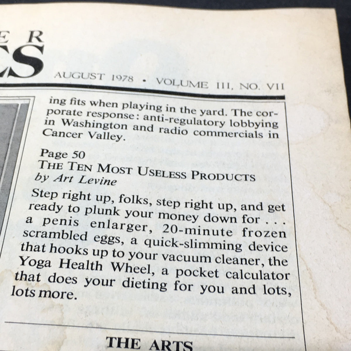 Vintage Mother Jones Magazine August 1978 - Copping to Jack / Radical House-Hunting