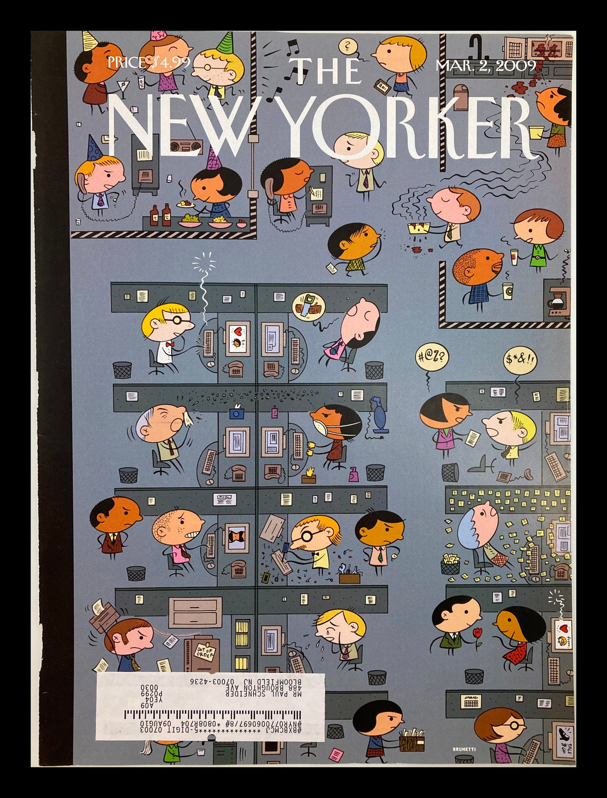 Cover of The New Yorker dated March 2, 2009, featuring an illustrated ecosystem theme by Ivan Brunetti, showcasing various characters in a playful, engaging design.