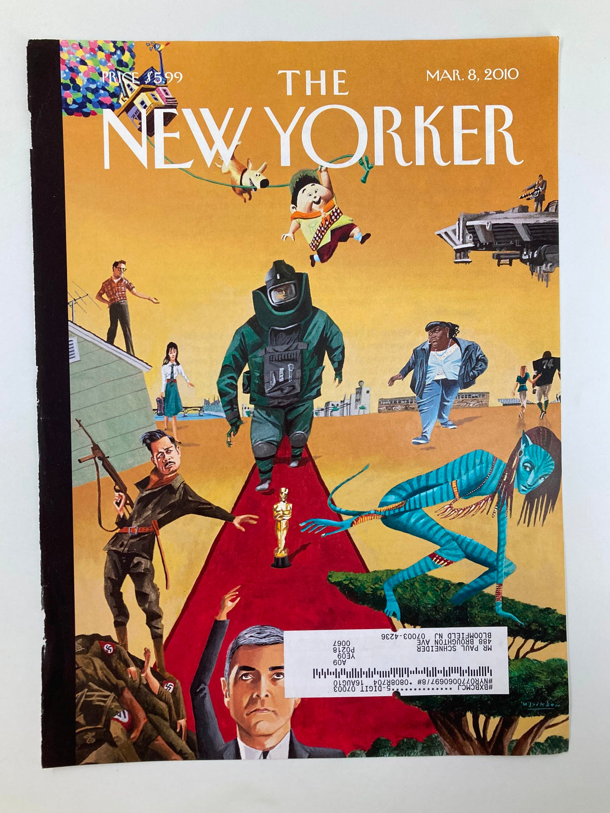 The New Yorker cover from March 8, 2010, titled Ten Nominees, illustrated by Mark Ulriksen, showcasing an imaginative scene with various characters.