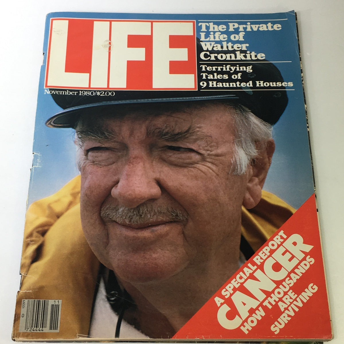 Cover of the VTG Life Magazine from November 1980 featuring the title 'The Private Life of Walter Cronkite' with a close-up image of Walter Cronkite.