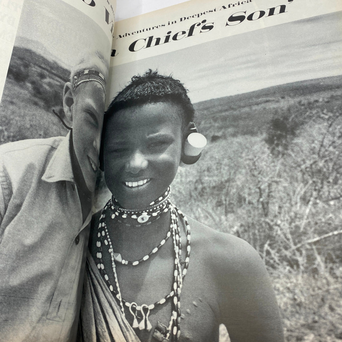 Image depicting a chief's son from a cultural article in the April 13, 1962 issue of Life Magazine featuring Elizabeth Taylor on the cover.