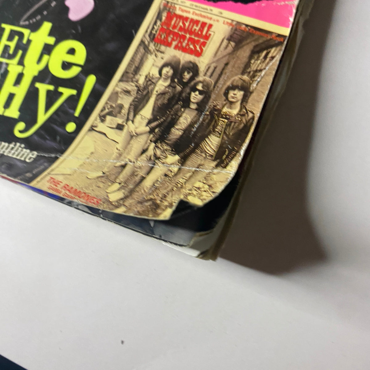 Close-up of Uncut Magazine Presents NME Originals Vol 1 Issue 2 showcasing vintage punk imagery and text.