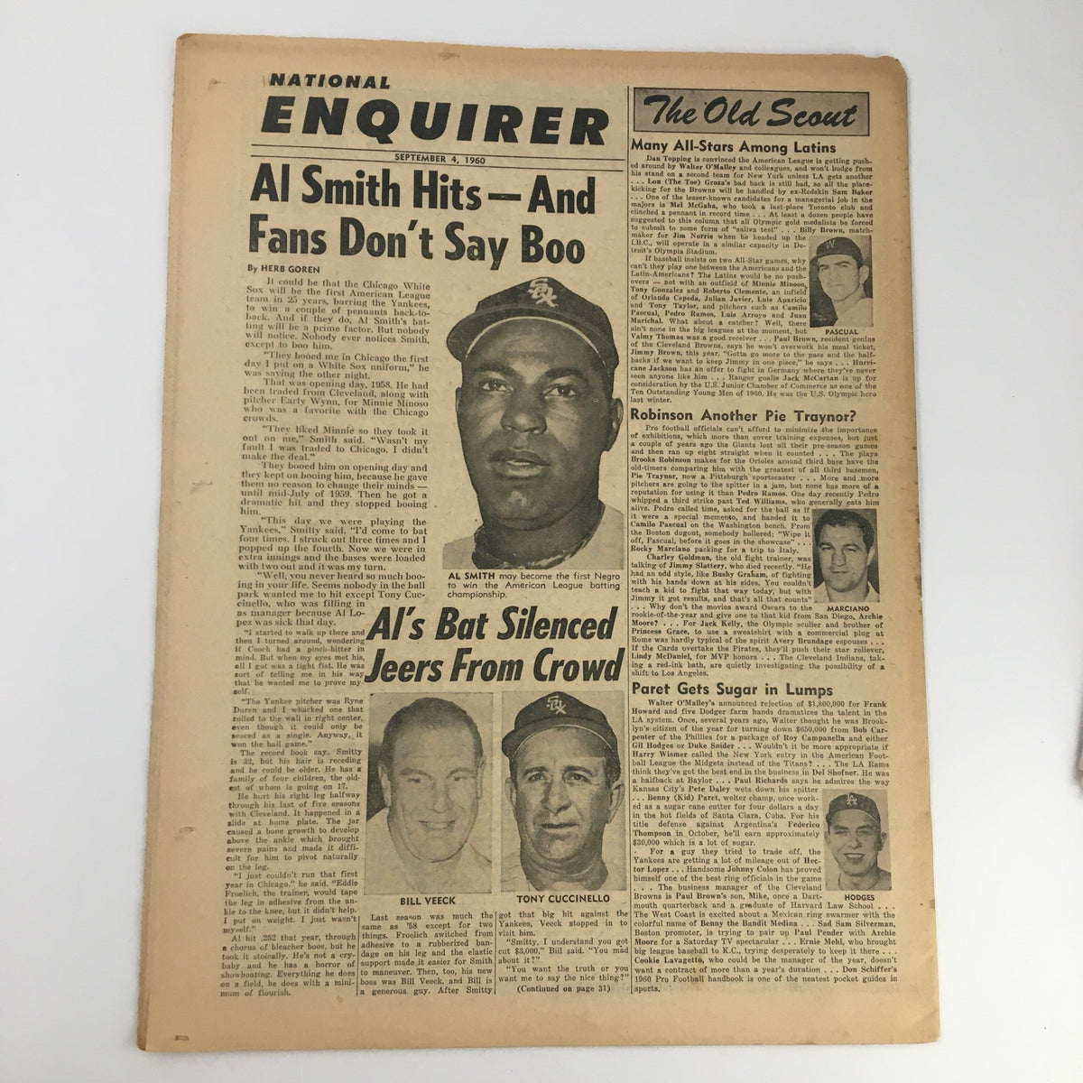 Inside page of National Enquirer Paper September 4 1960 featuring articles on various topics, adding to the historical context of the issue.