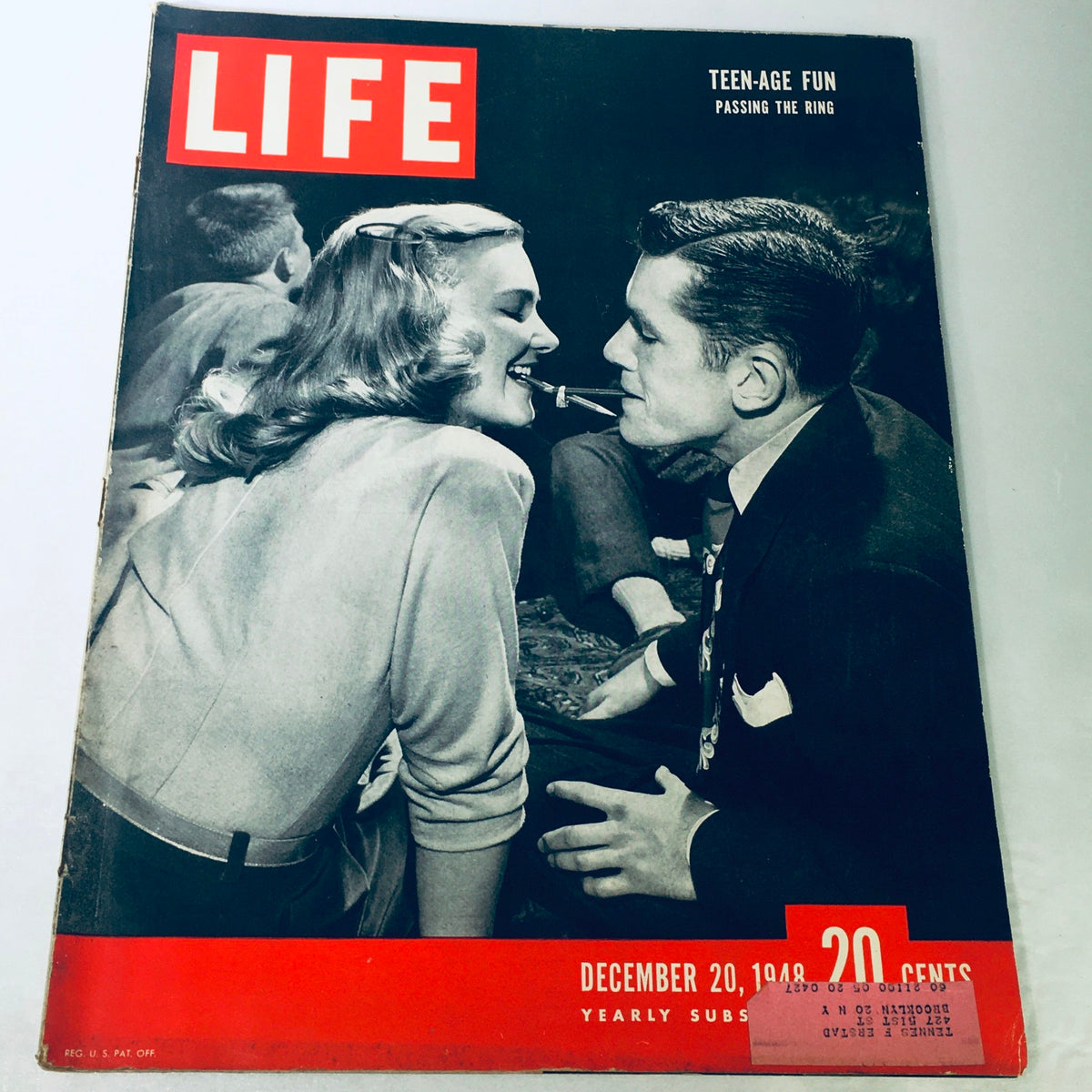 Life Magazine December 20 1948 - Teen-Age Fun Passing The Ring, Vintage American Culture