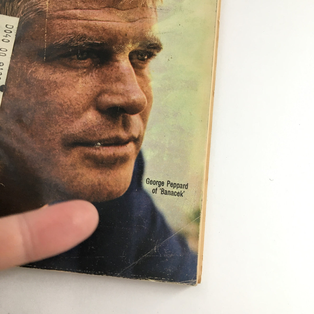 Close-up of the cover of TV Guide Magazine September 23, 1972, highlighting George Peppard of 'Banacek' with a nostalgic look.