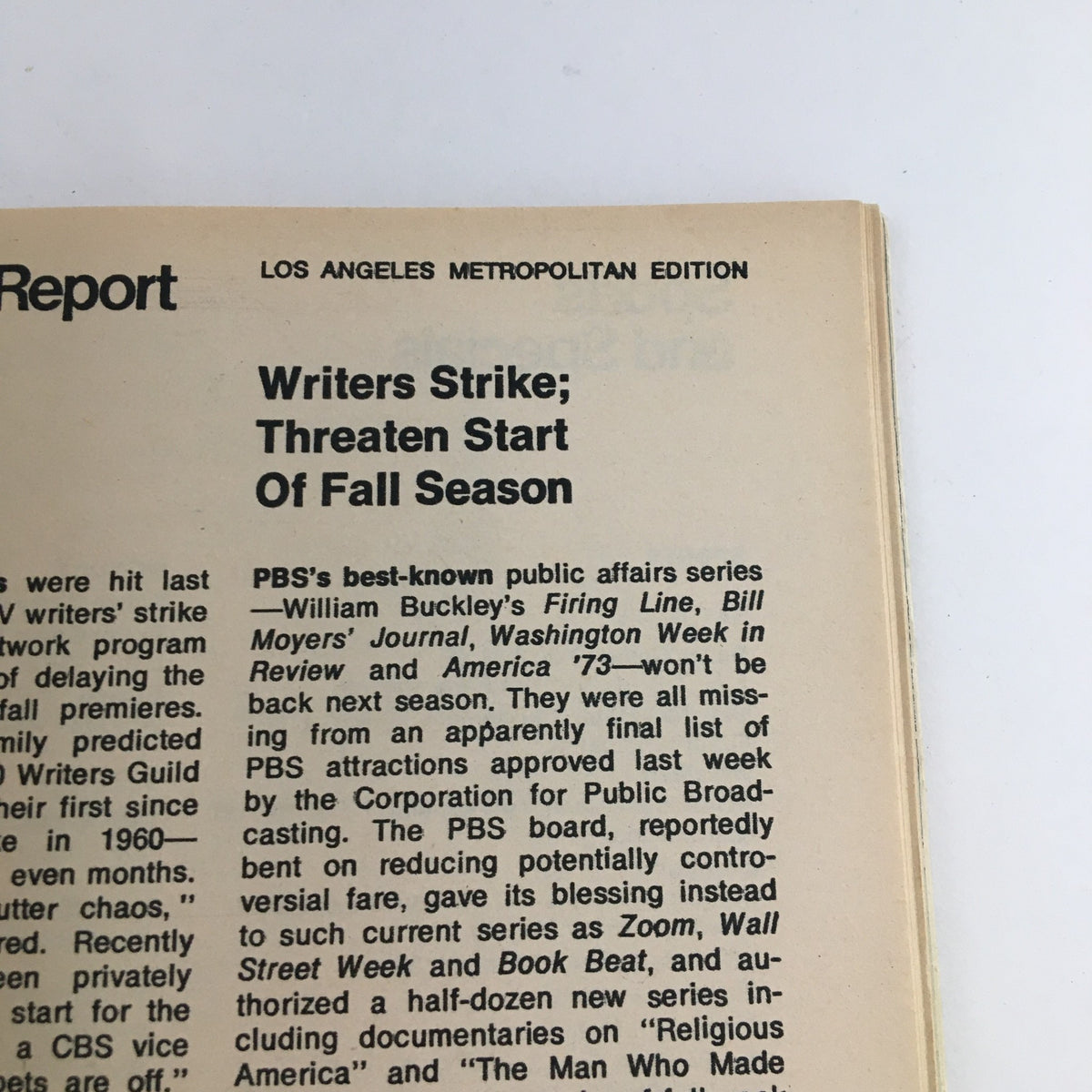 Writers Strike threatens the start of the fall season, highlighted in the TV Guide Magazine March 17 1973 featuring Redd Foxx and Demond Wilson L.A. Edition.