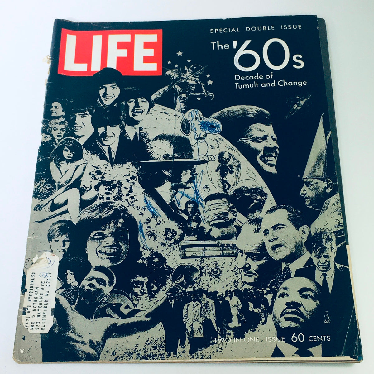 Cover of VTG Life Magazine December 26 1969, showcasing the theme 'The 60s: Decade of Tumult and Change' with iconic images from the era.
