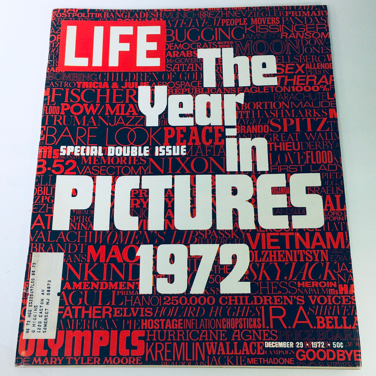 Cover of Life Magazine December 29 1972 - Special Issue The Year in Pictures, showcasing significant events and cultural highlights from 1972.