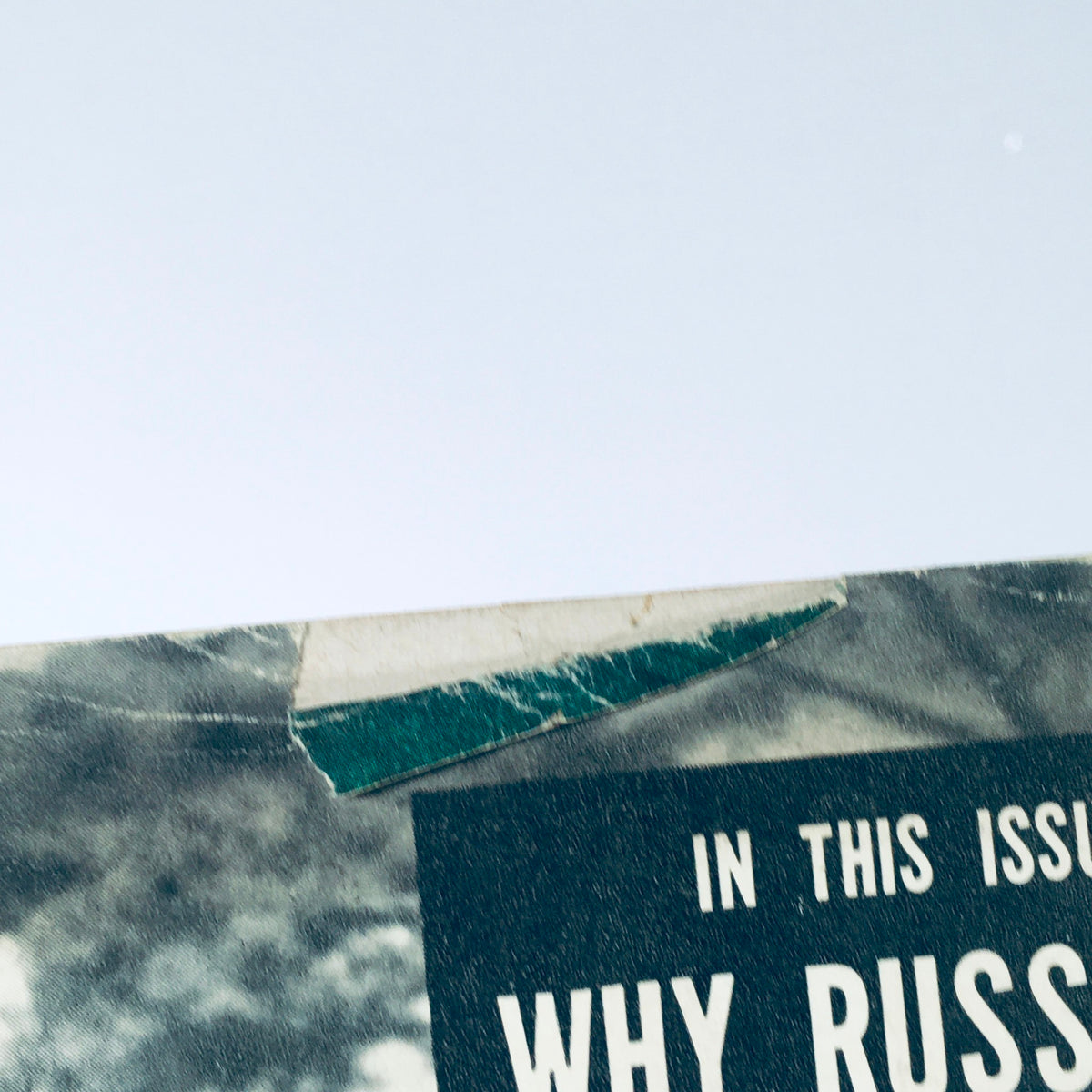 Close-up of the VTG Life Magazine September 4 1950 highlighting the title 'Why Russians Are Patriots?'