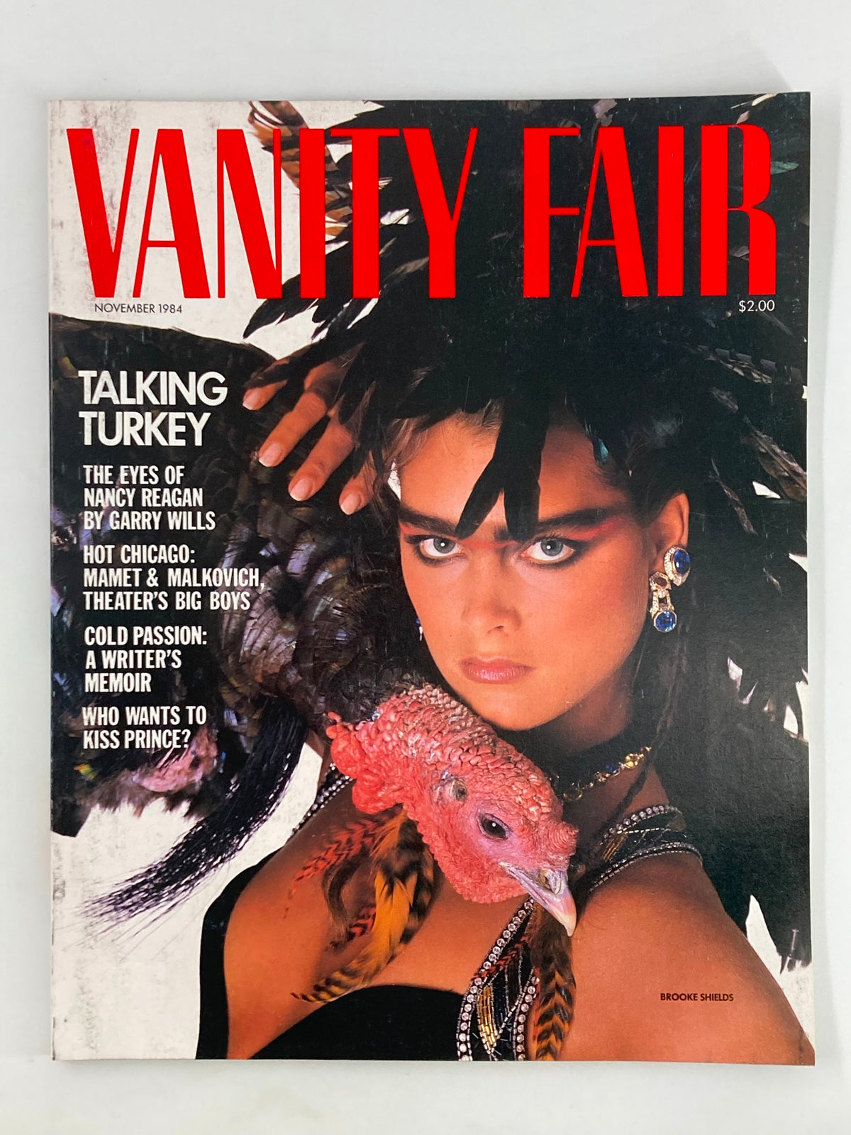 Vanity Fair Magazine November 1984 Brooke Shields Talking Turkey No Label