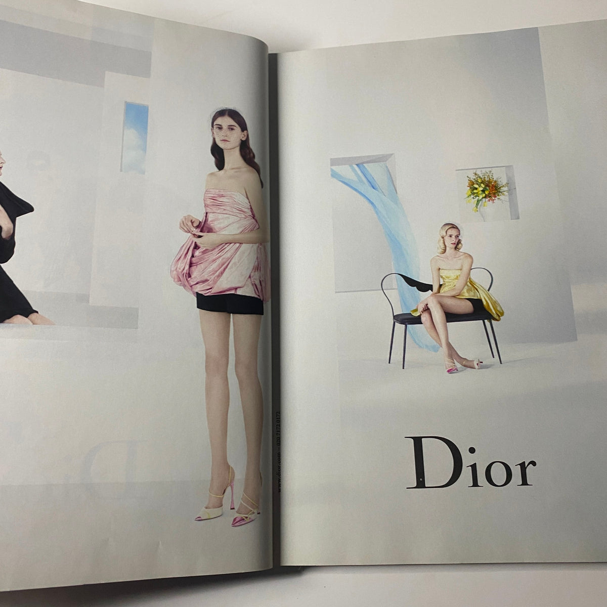 Dior fashion spread from Harper's Bazaar UK Magazine March 2013, highlighting elegant styles and contemporary designs.