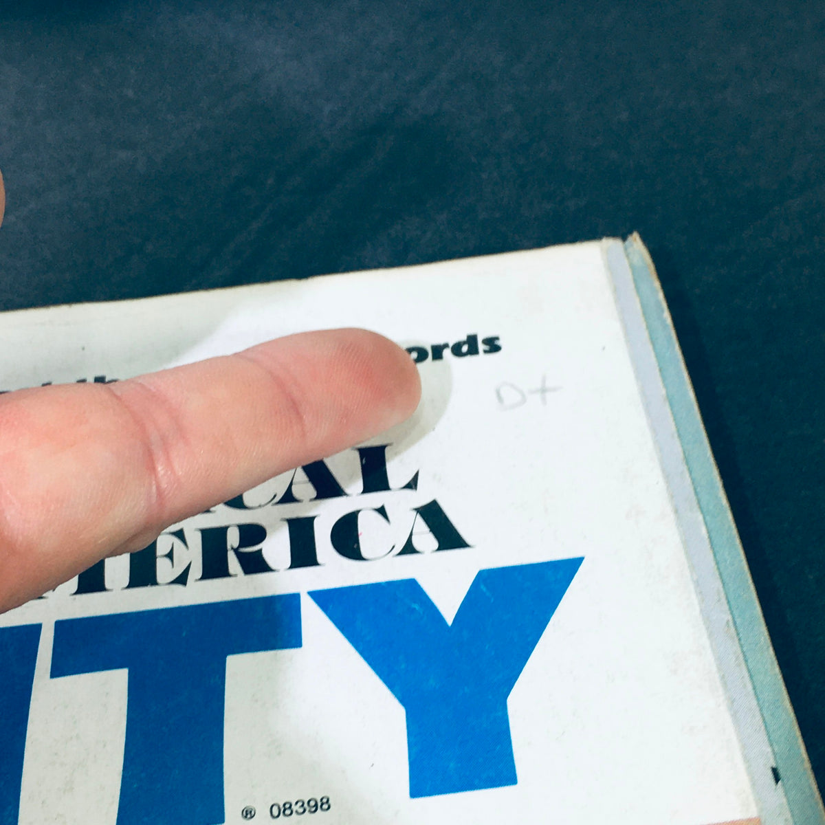 Cover detail of the VTG High Fidelity Magazine January 1980, featuring the title prominently, showcasing vintage magazine design and a glimpse of the condition of the magazine.