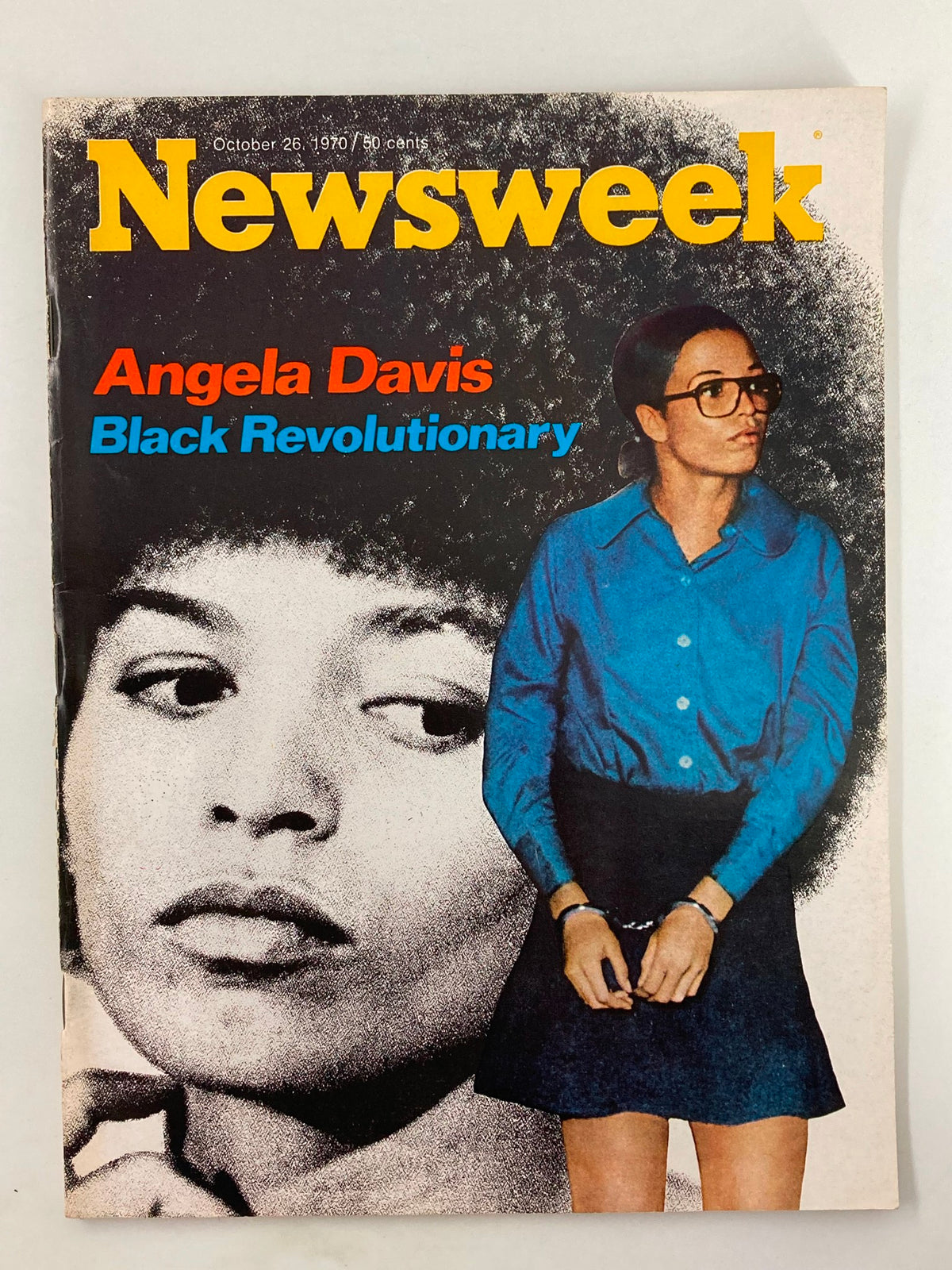 ewsweek Magazine October 26 1970 Angela Davis Black Revolutionary No Label