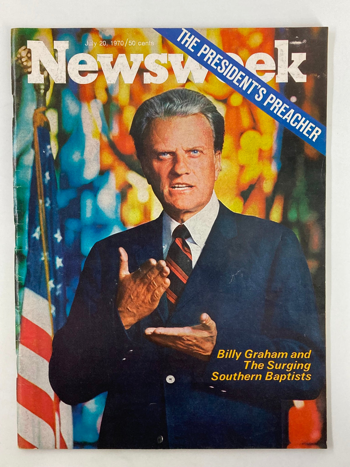 Vintage Newsweek Magazine July 20 1970 Billy Graham and Surging Southern Baptists