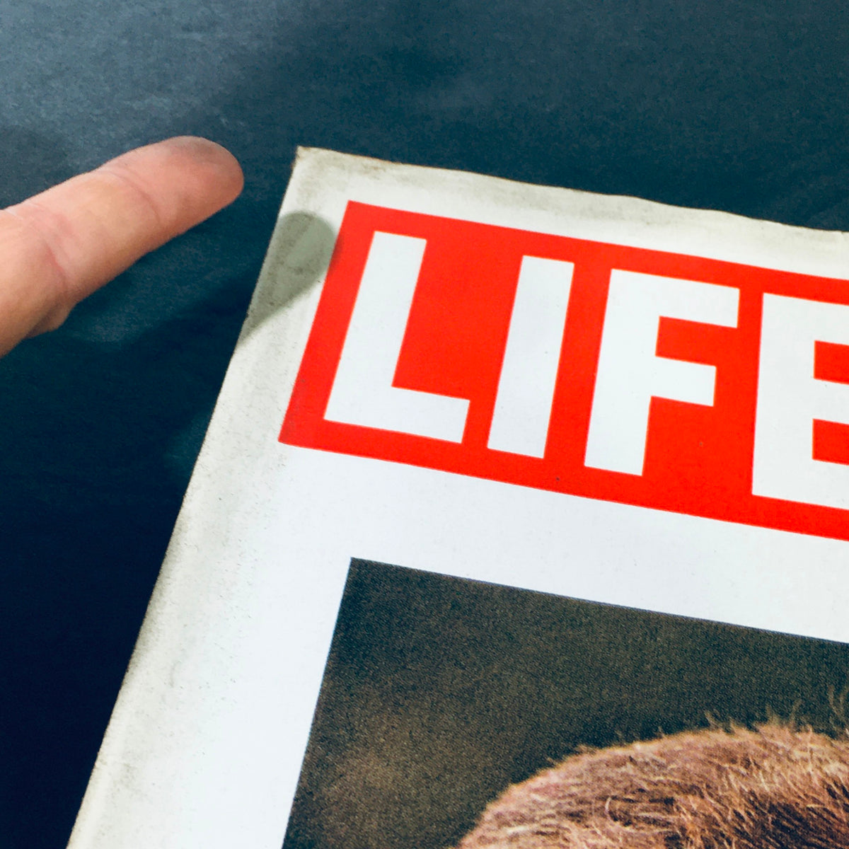Close-up of the cover of VTG Life Magazine July 16, 1965 featuring the first portrait of John F. Kennedy by Arthur S.