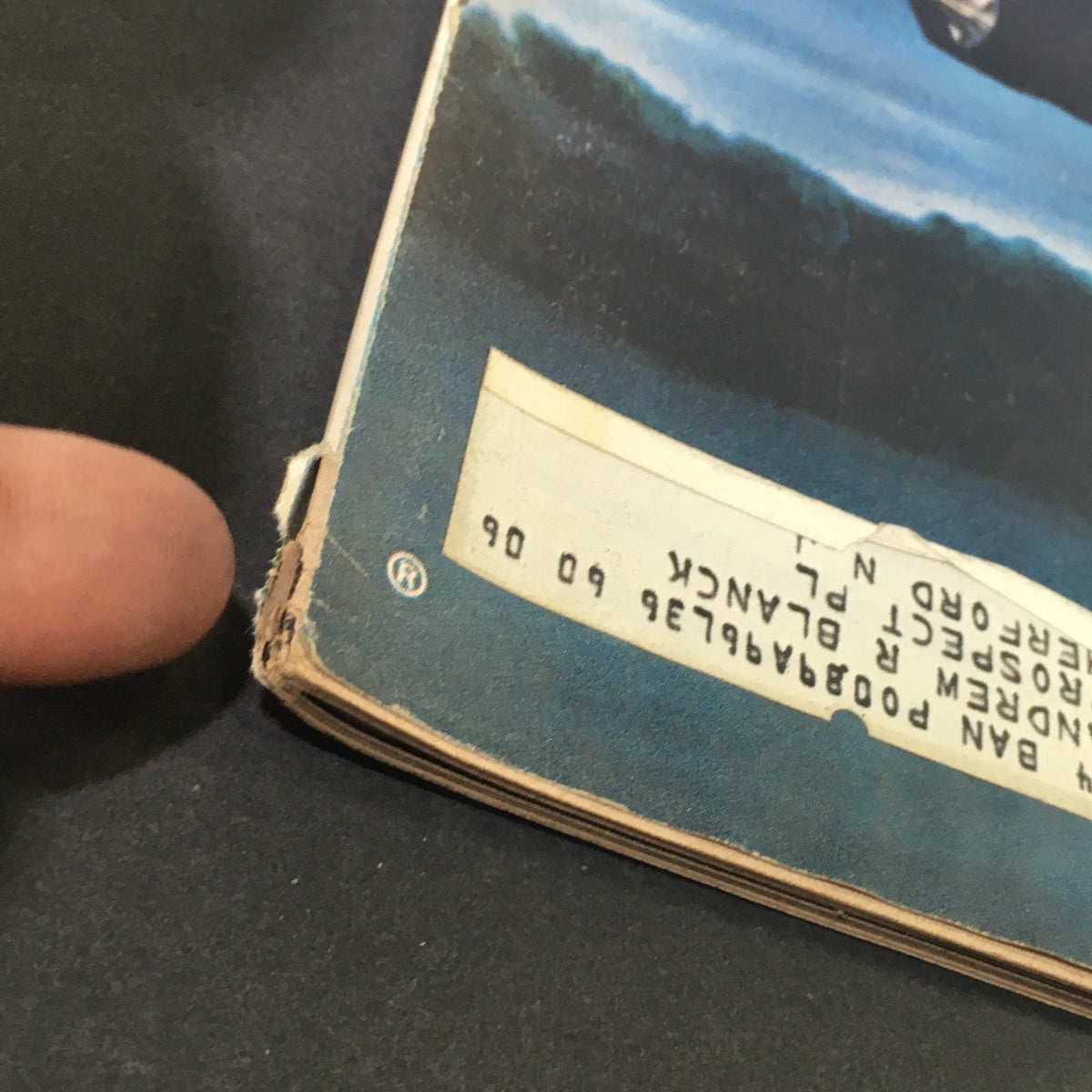 Side view of Life Magazine February 1, 1963 showing edge wear and address label, enhancing its vintage appeal.