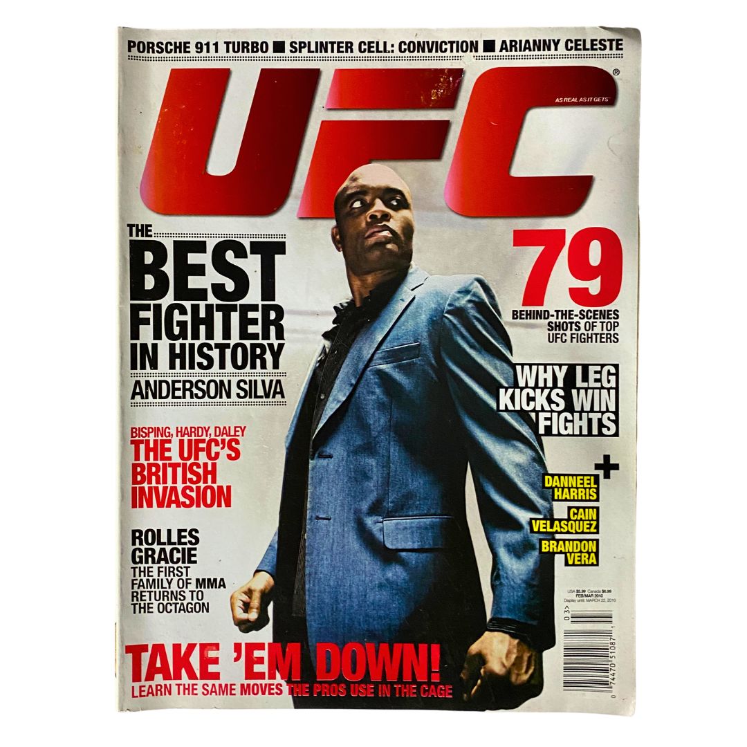 UFC Magazine February/March 2010 No. 3 featuring Anderson Silva on the cover, showcasing MMA culture with insights, interviews, and fight analysis.