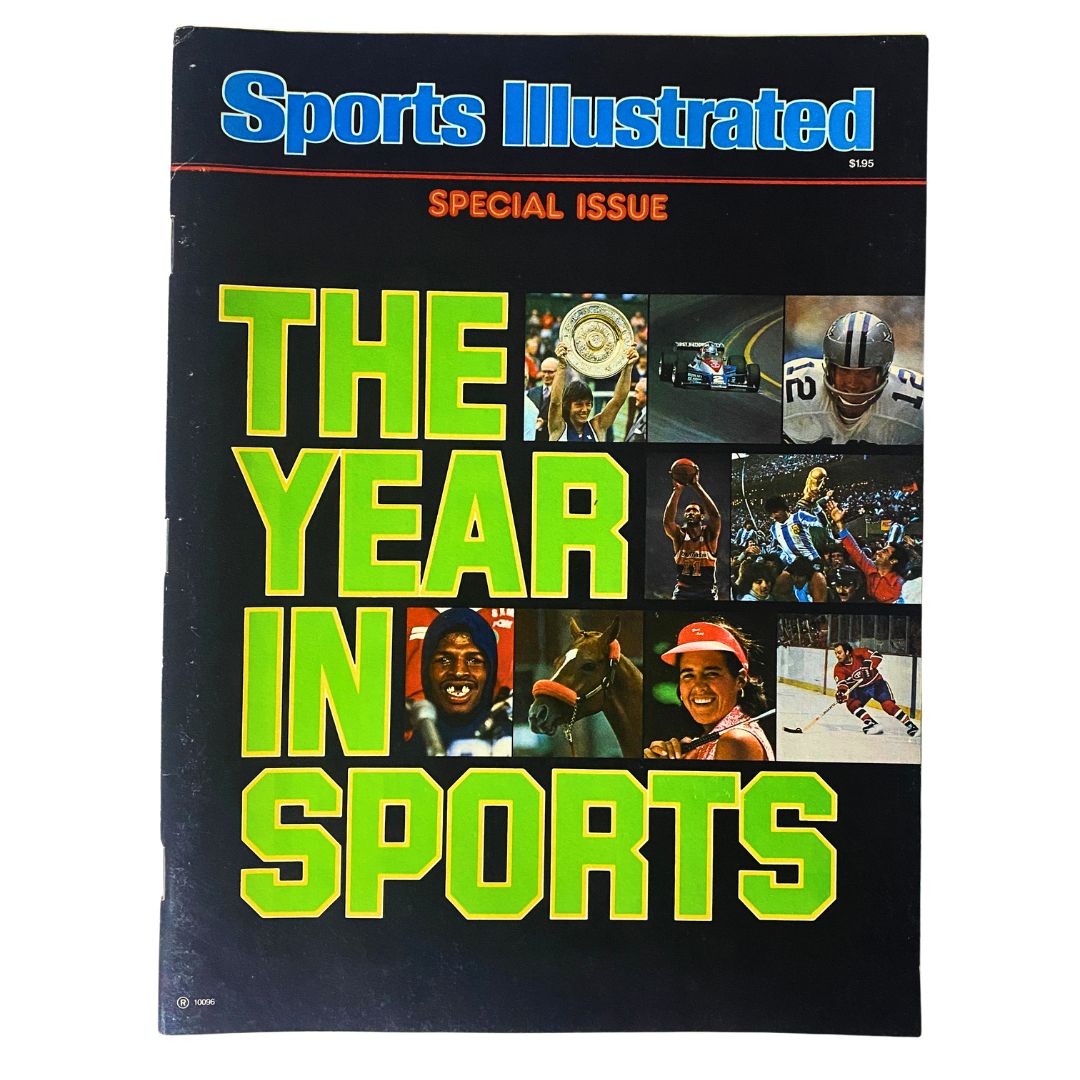 Cover of VTG Sports Illustrated Magazine February 15, 1979 showcasing 'The Year In Sports' with vibrant text and iconic sports imagery.