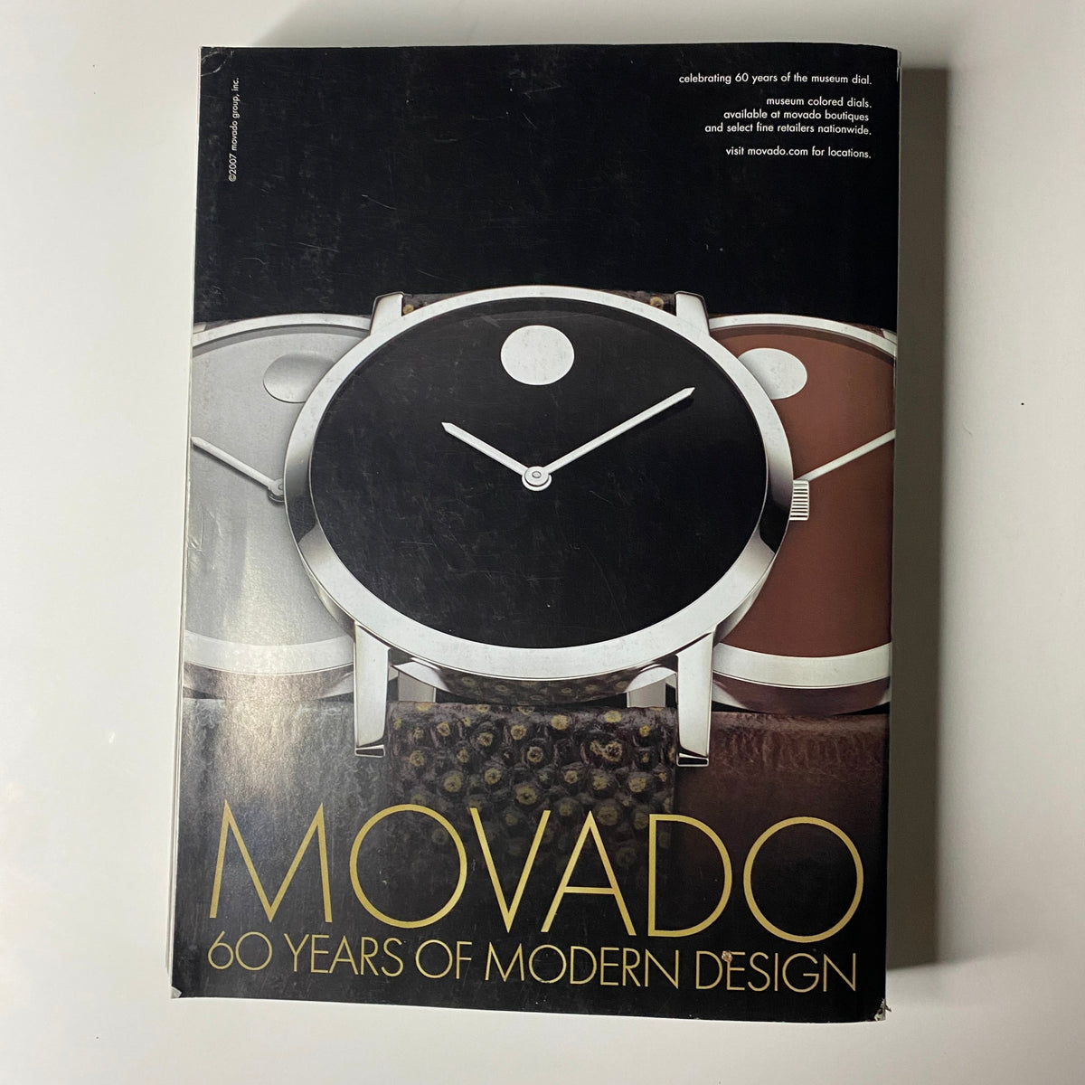 Vogue Magazine September 2007 showcasing the book 'Movado: 60 Years of Modern Design', highlighting exquisite watch designs in a luxurious presentation.