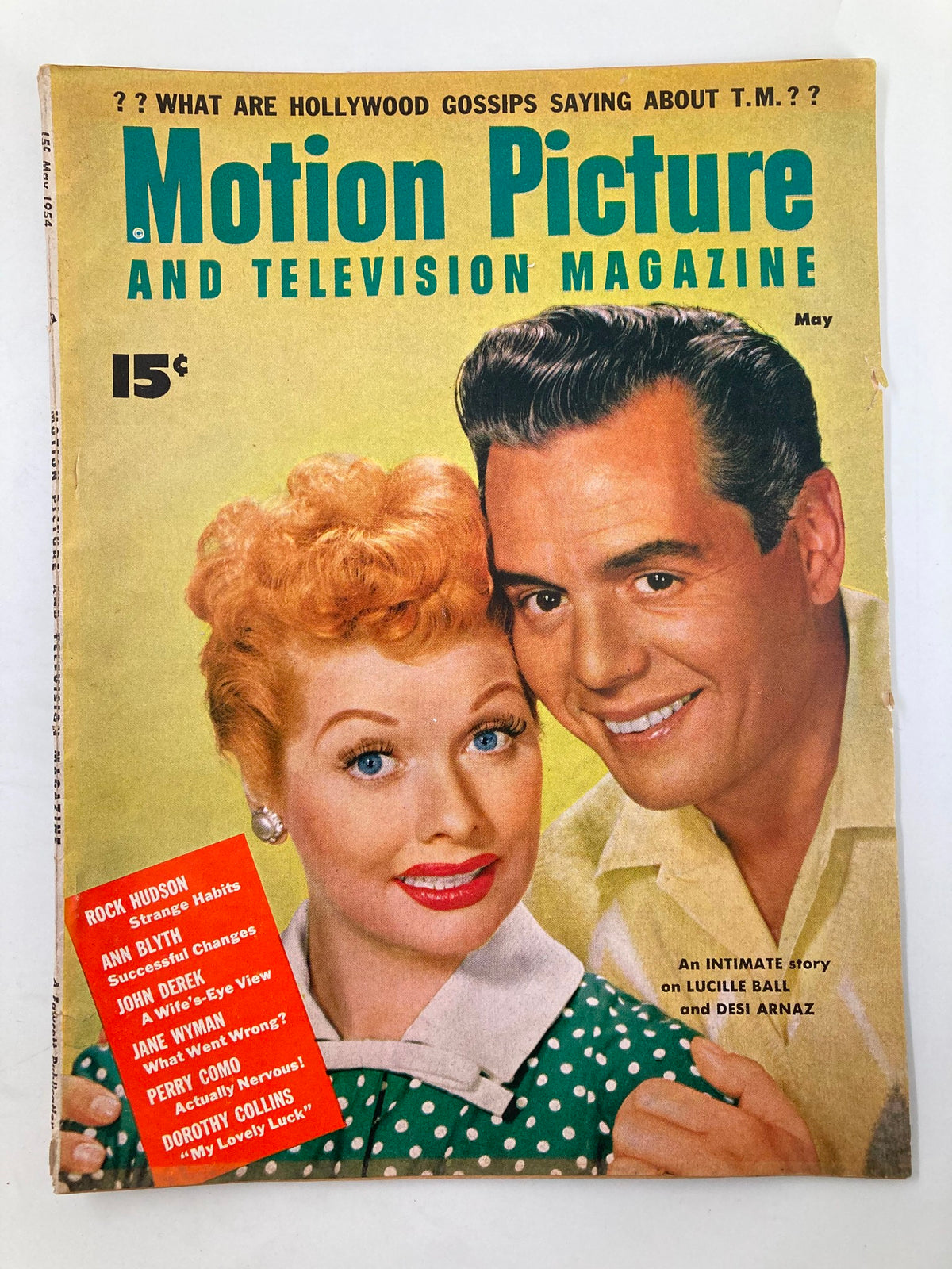 Motion Picture and Television Magazine May 1954 Lucille Ball, Desi Arnaz