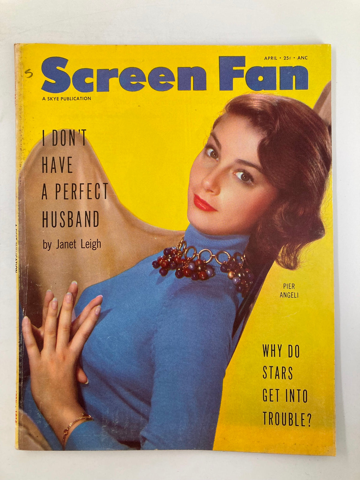 Screen Fan Magazine April 1954 Pier Angeli The Flame and The Flesh No Label