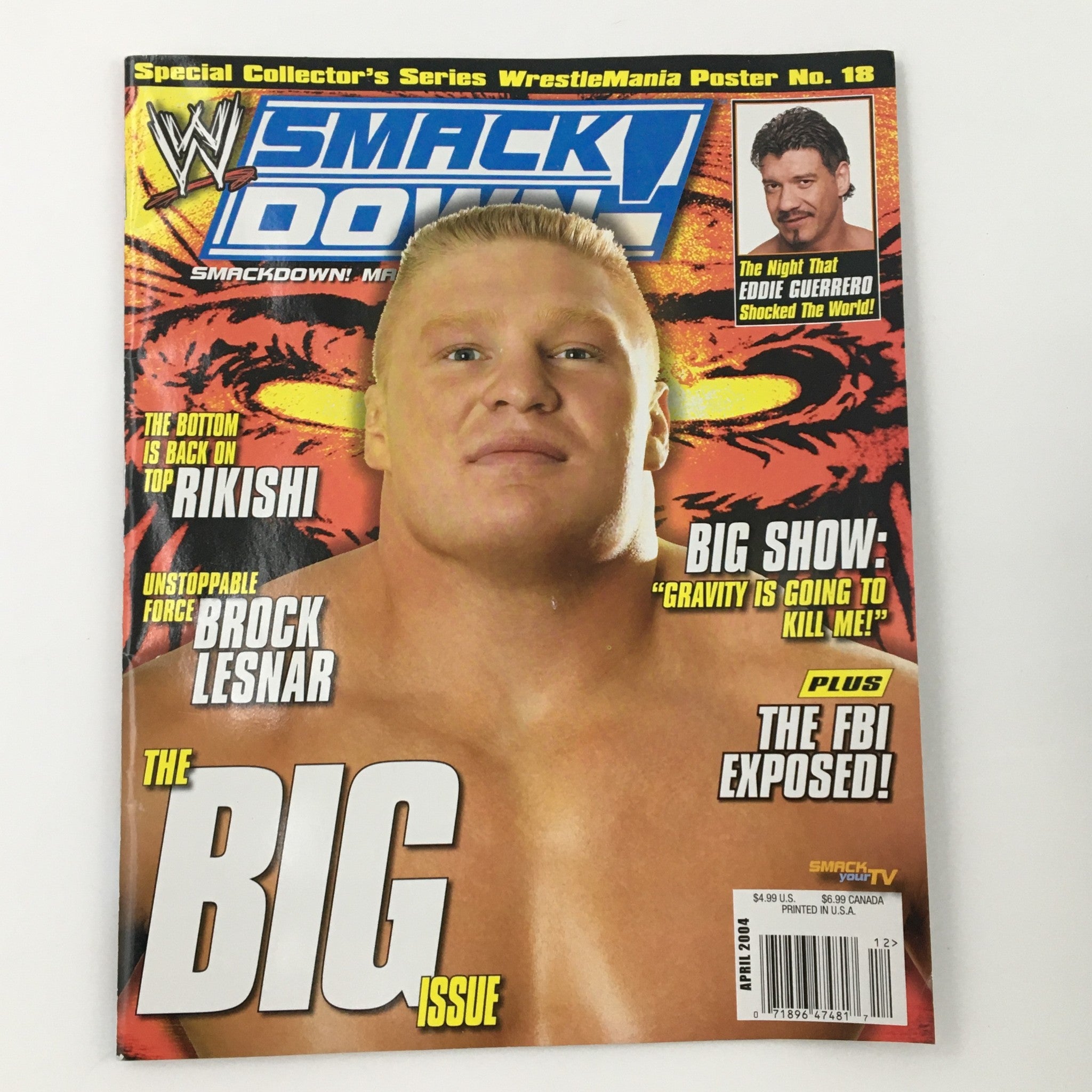 WWE Smack Down Magazine April 2004 Vintage