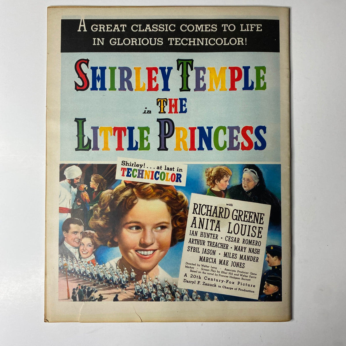 Cover of Look Magazine March 14, 1939 showcasing the film advertisement for Shirley Temple in The Little Princess.