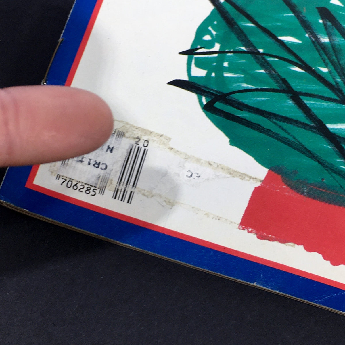 Close-up of the vintage Newsweek Magazine May 14 1984 showing the price label and barcode details.