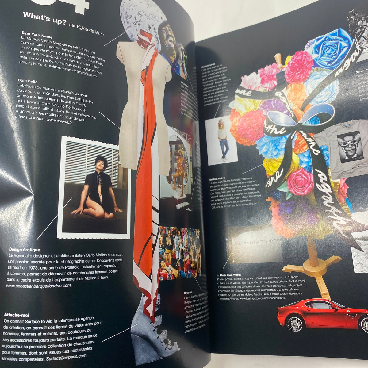 Interior page from Numéro Magazine June 2009 No. 104 showcasing fashion design and photography, capturing the artistic essence of late 2000s fashion culture.