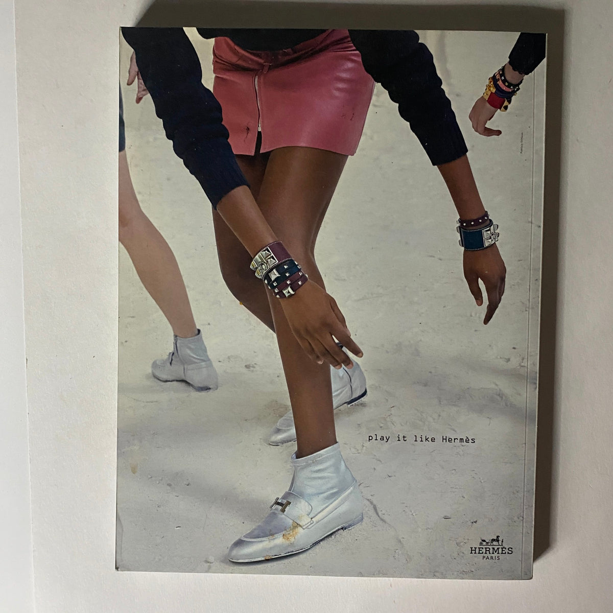 Kinfolk 30 Book by Kinfolk Magazine Winter 2018 - Back cover displaying a dynamic image of a woman's legs adorned in stylish accessories, promoting playful fashion.
