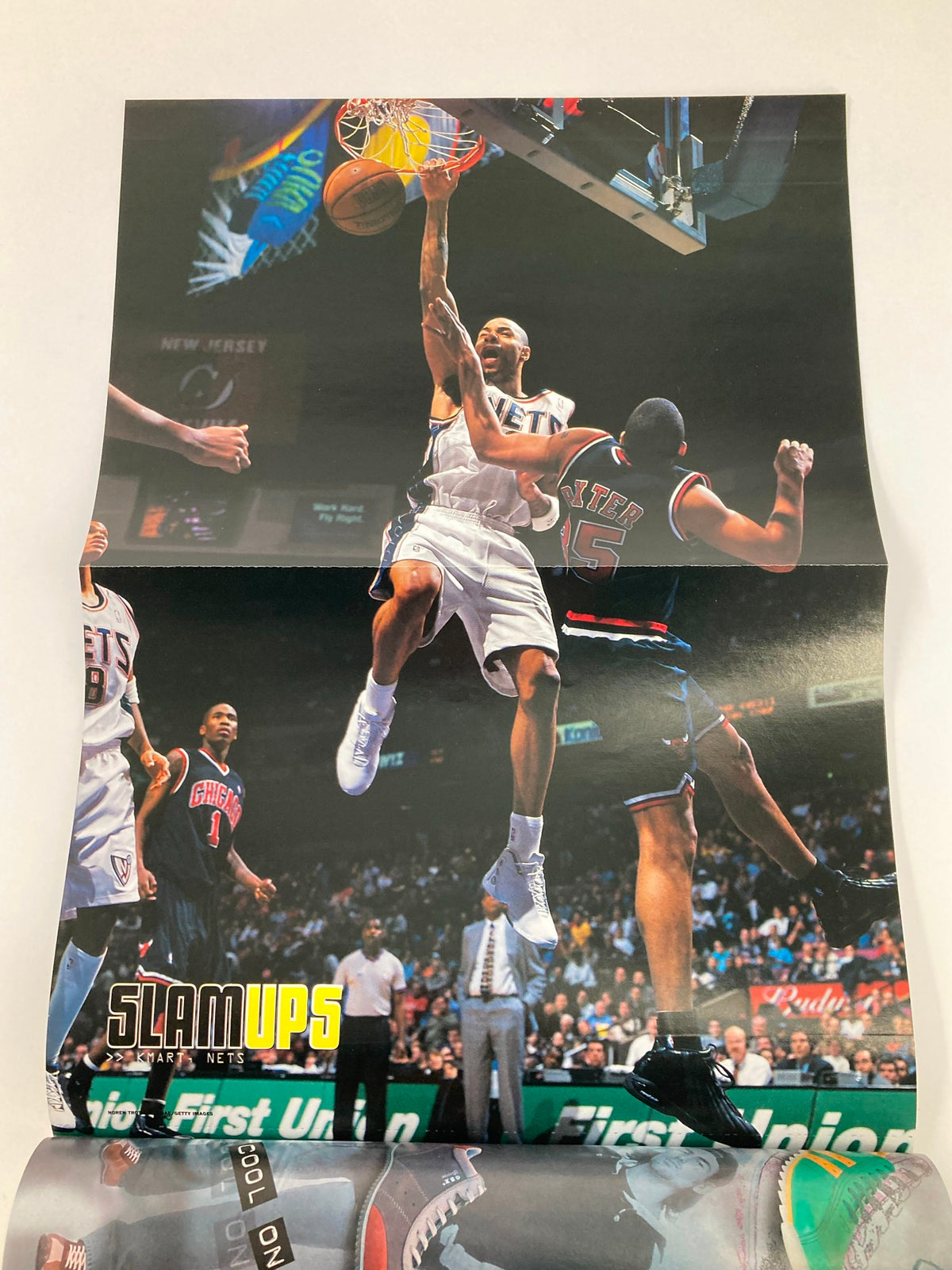 Slam Magazine April 2003 NBA Sixers Allen Iverson w Poster No Label VG