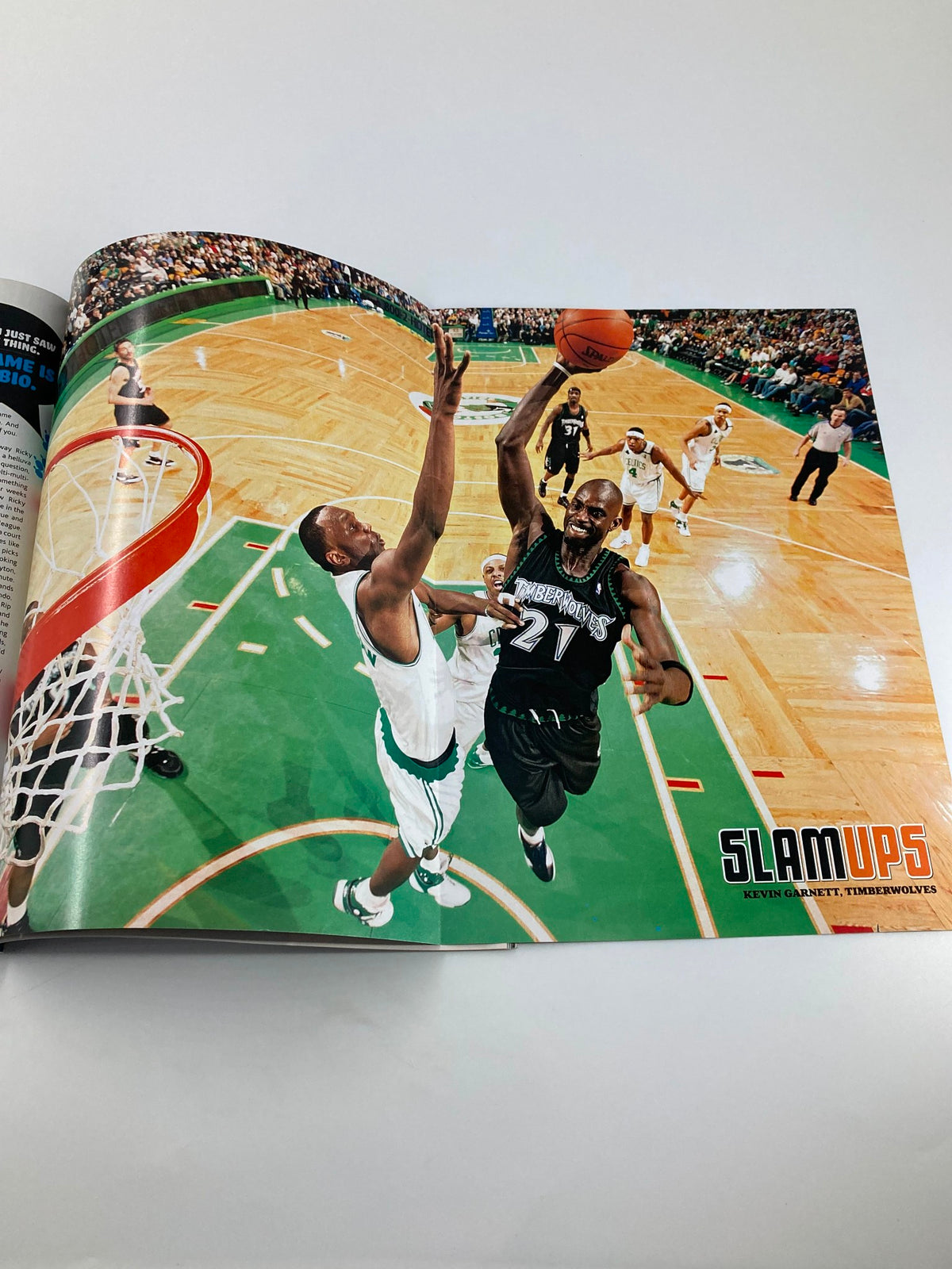 Inside shot from Slam Magazine June 2007 featuring another basketball player mid-action making a jump shot, showcasing intense gameplay and athlete performance.