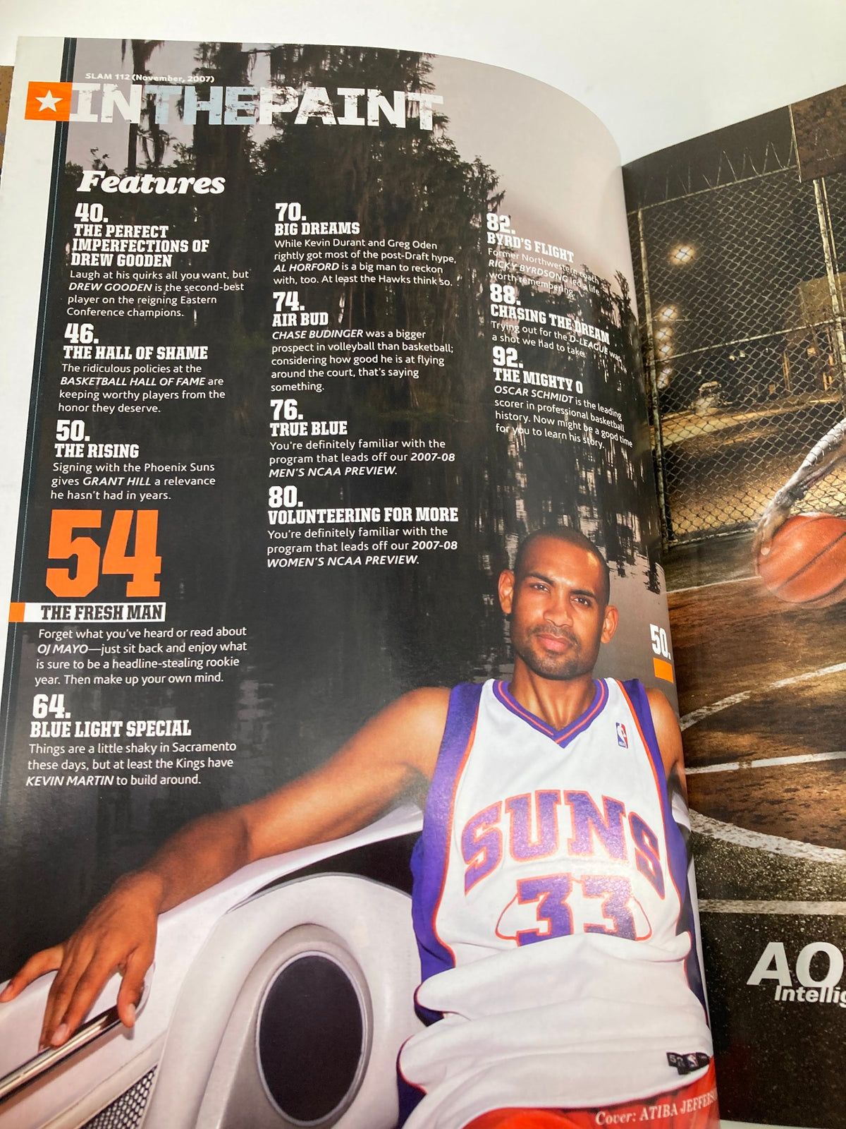 Slam Magazine November 2007 NCAA College USC OJ Mayo w Poster No Label VG
