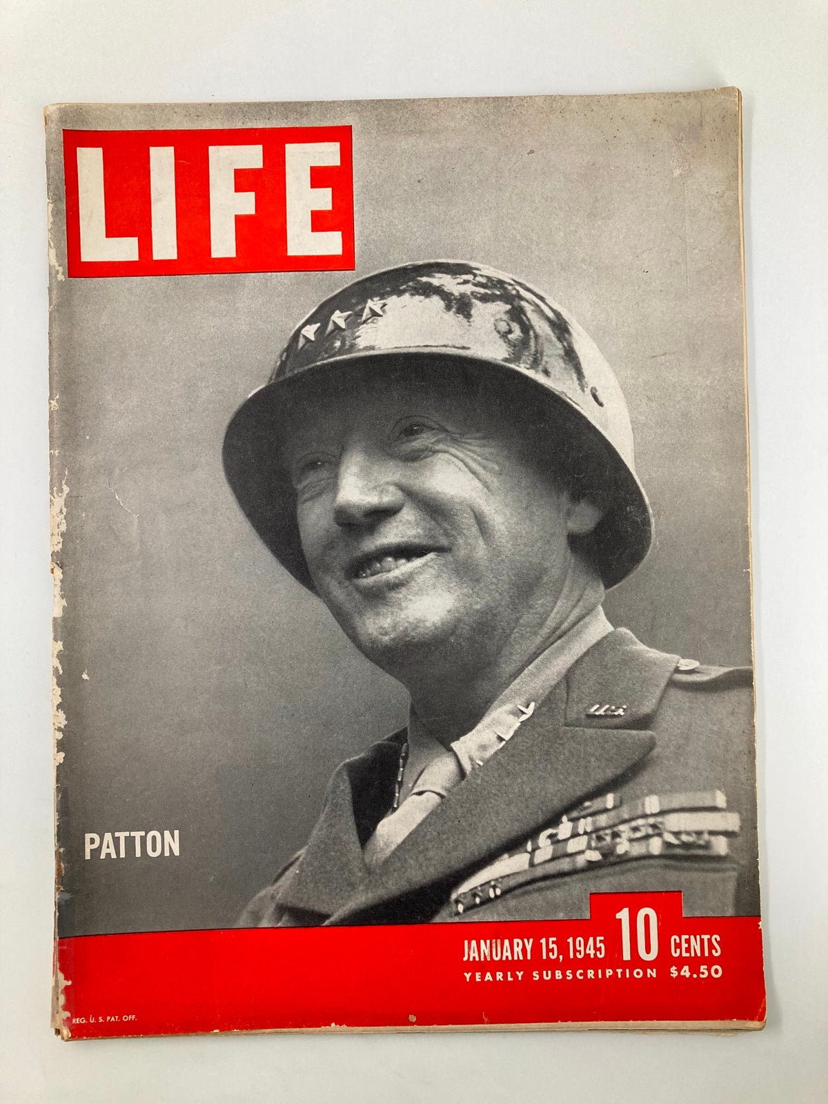 Life Magazine, January 15, 1945: Featuring General George S. Patton on the cover