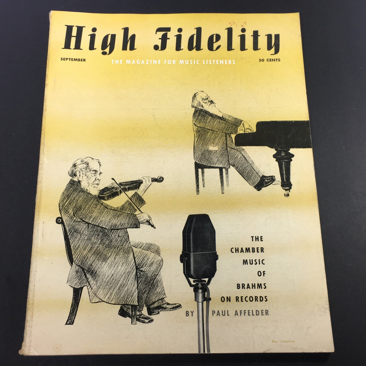 Vintage High Fidelity Music Magazine September 1954 - Johannes Brahms Chamber Music