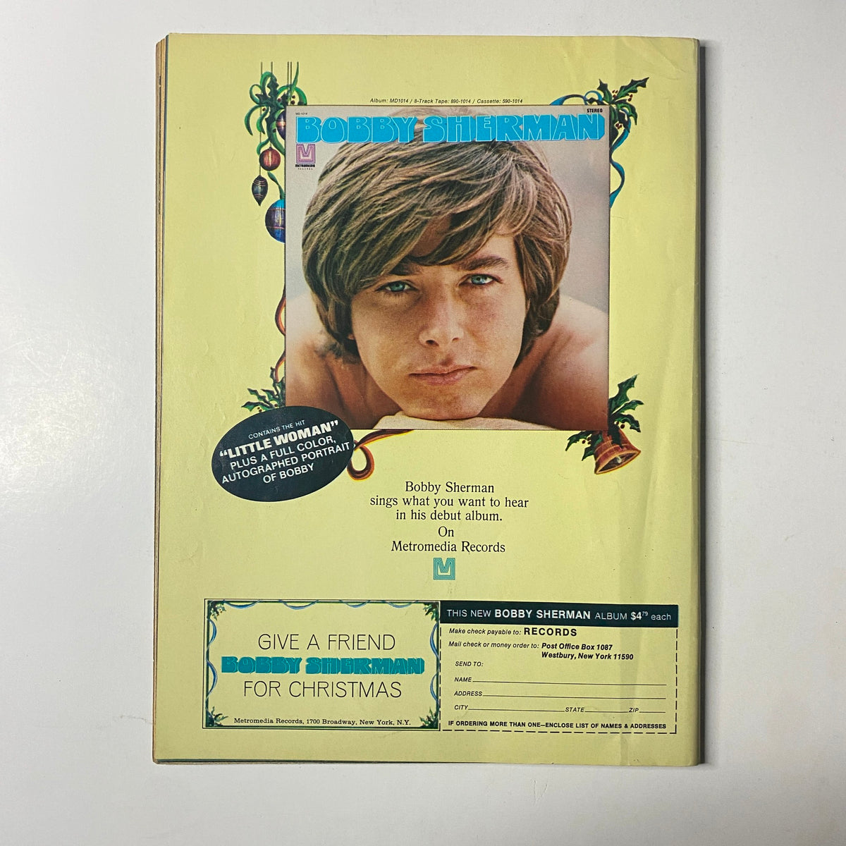 Cover of Flip Magazine February 1970 featuring Bob Cowsill, Bill Bixby, and Brandon Cruz, highlighting classic teen pop culture with vibrant articles and full-color pin-ups.
