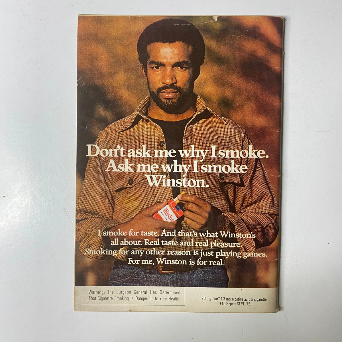 Jet Magazine June 17, 1976 Vol. 50, No. 13 Della Reese and Daughter Cover featuring an advertisement for Winston cigarettes, with a man holding a pack and a tagline about smoking.