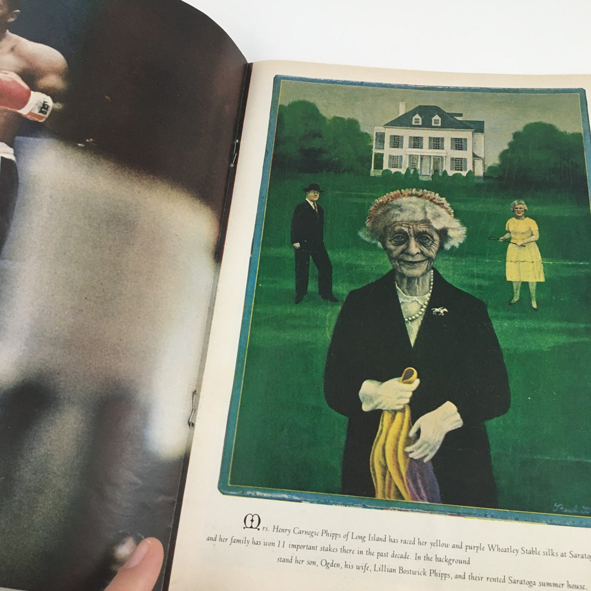 Interior page from Sports Illustrated Magazine August 5, 1963, showcasing an illustration related to the magazine's articles.