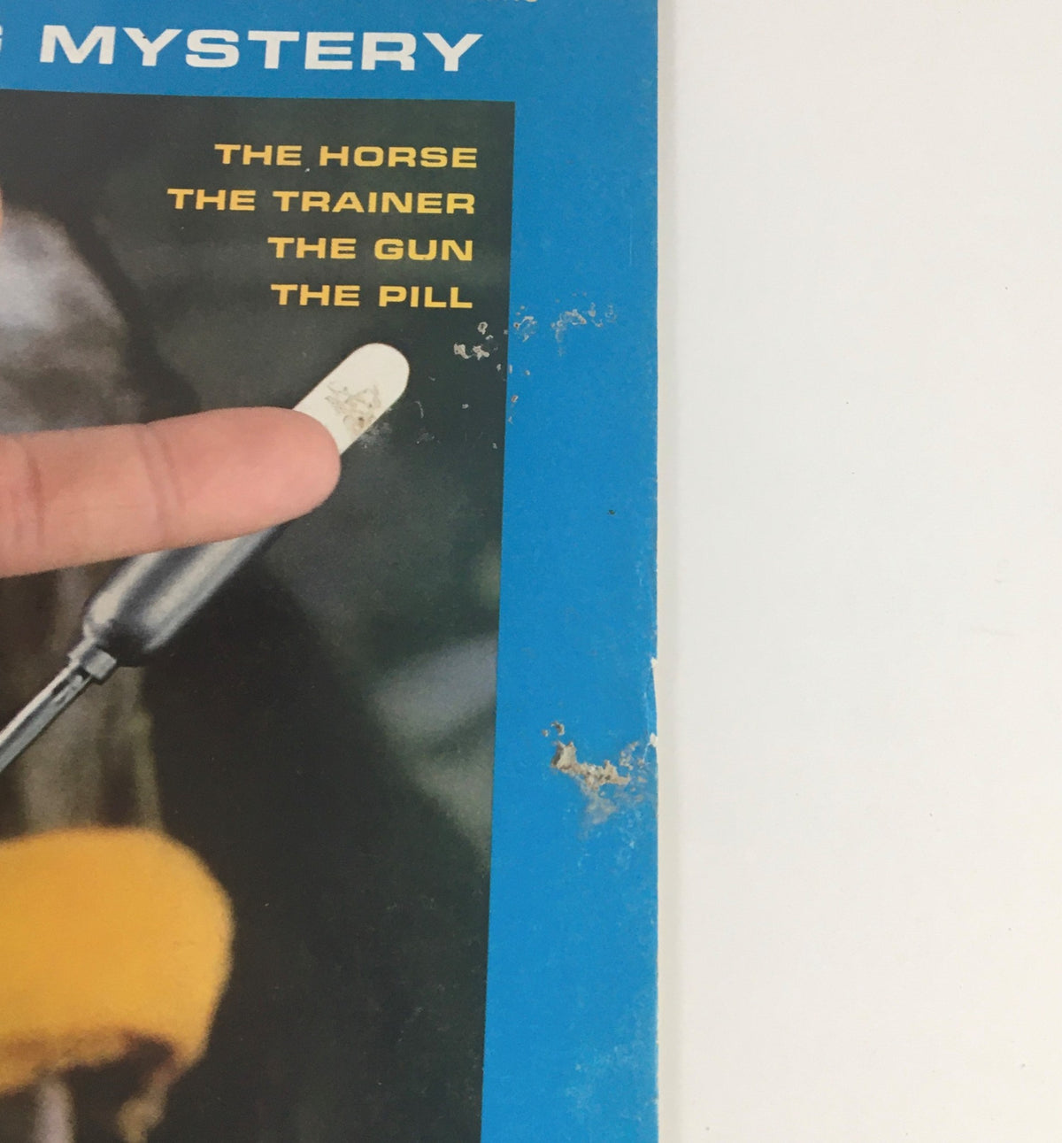 Close-up of the cover of Sports Illustrated Magazine from May 20, 1968, highlighting the title 'Derby Drug Mystery' and the syringe.