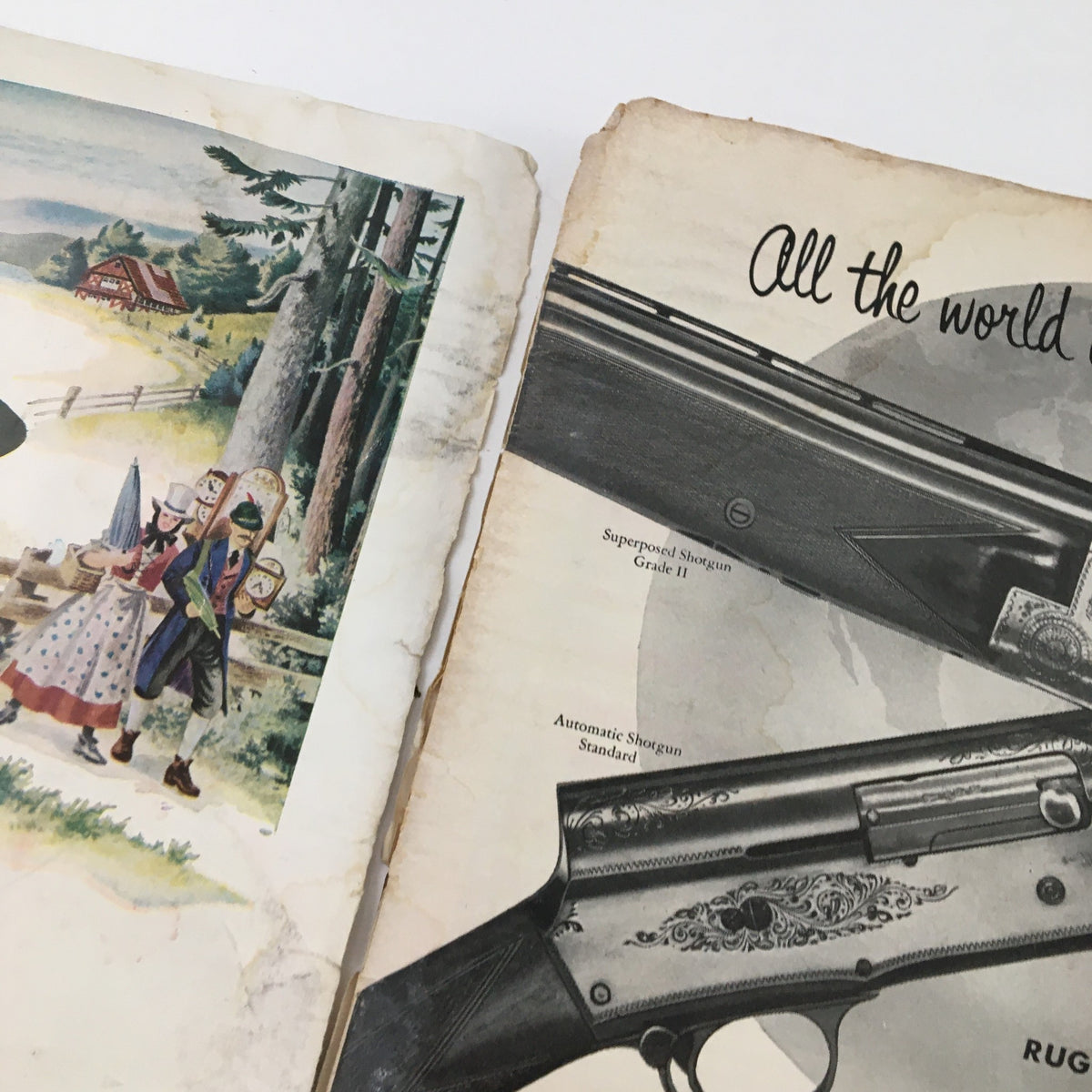 Interior page of Sports Illustrated Magazine September 27, 1954 featuring illustrations and advertisements, reflecting the vintage style of the era.