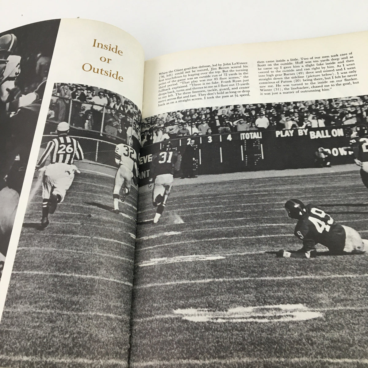 NFL Best Play of the Year 1963 Documentary - Image of players on the field showcasing a play during a game, with a focus on tactical positioning.