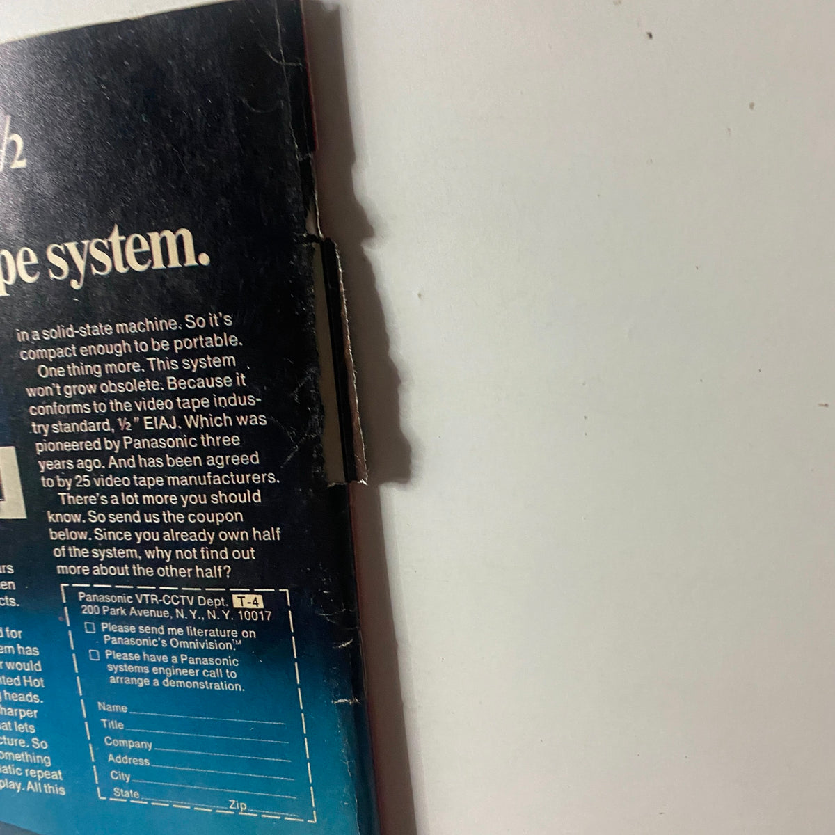 Back cover detail of VTG Time Magazine April 2 1973 featuring Libya's Muammar Gaddafi, showcasing product information and promotional offers.