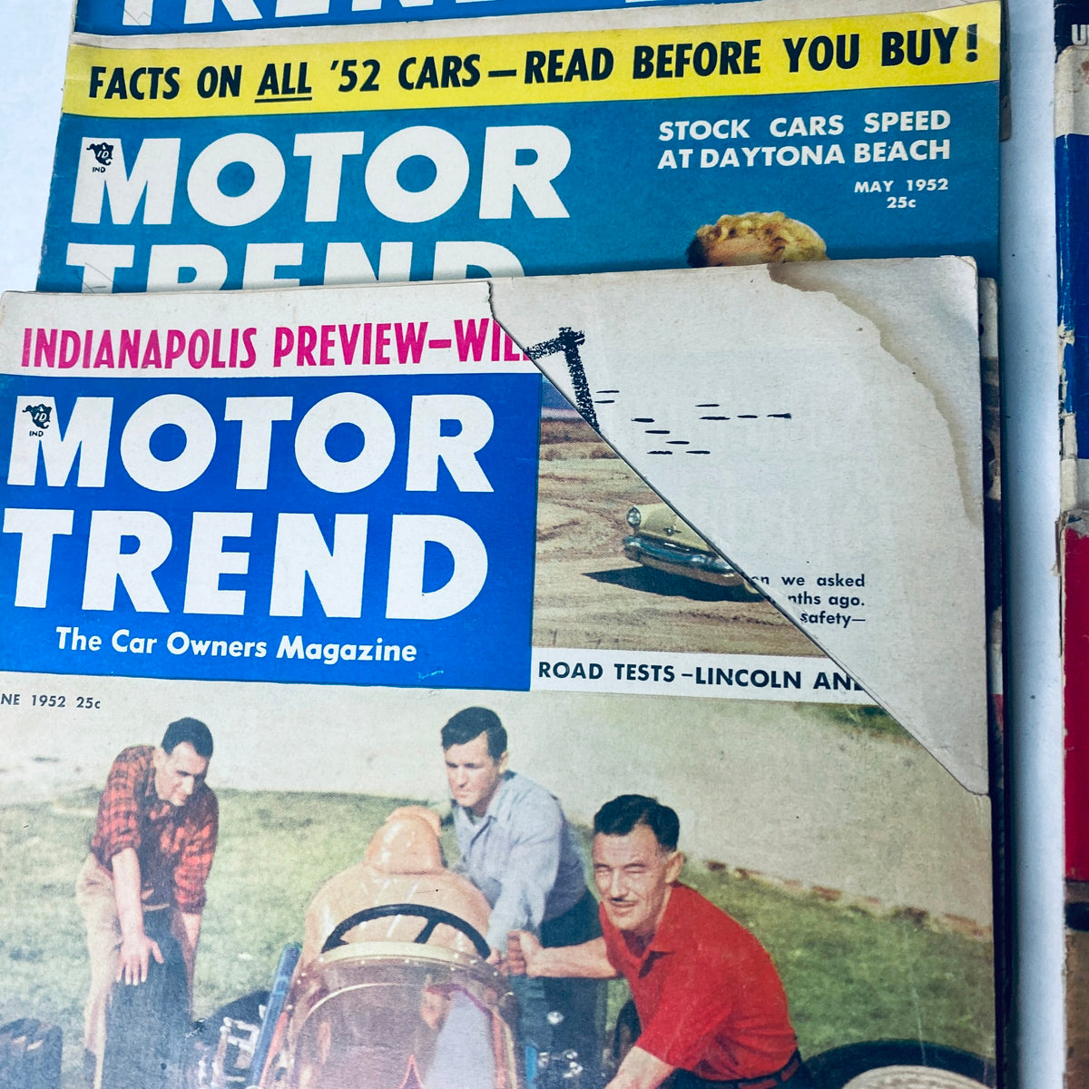 Lot of 11 Motor Trend Magazine 1952 January - June, August - December