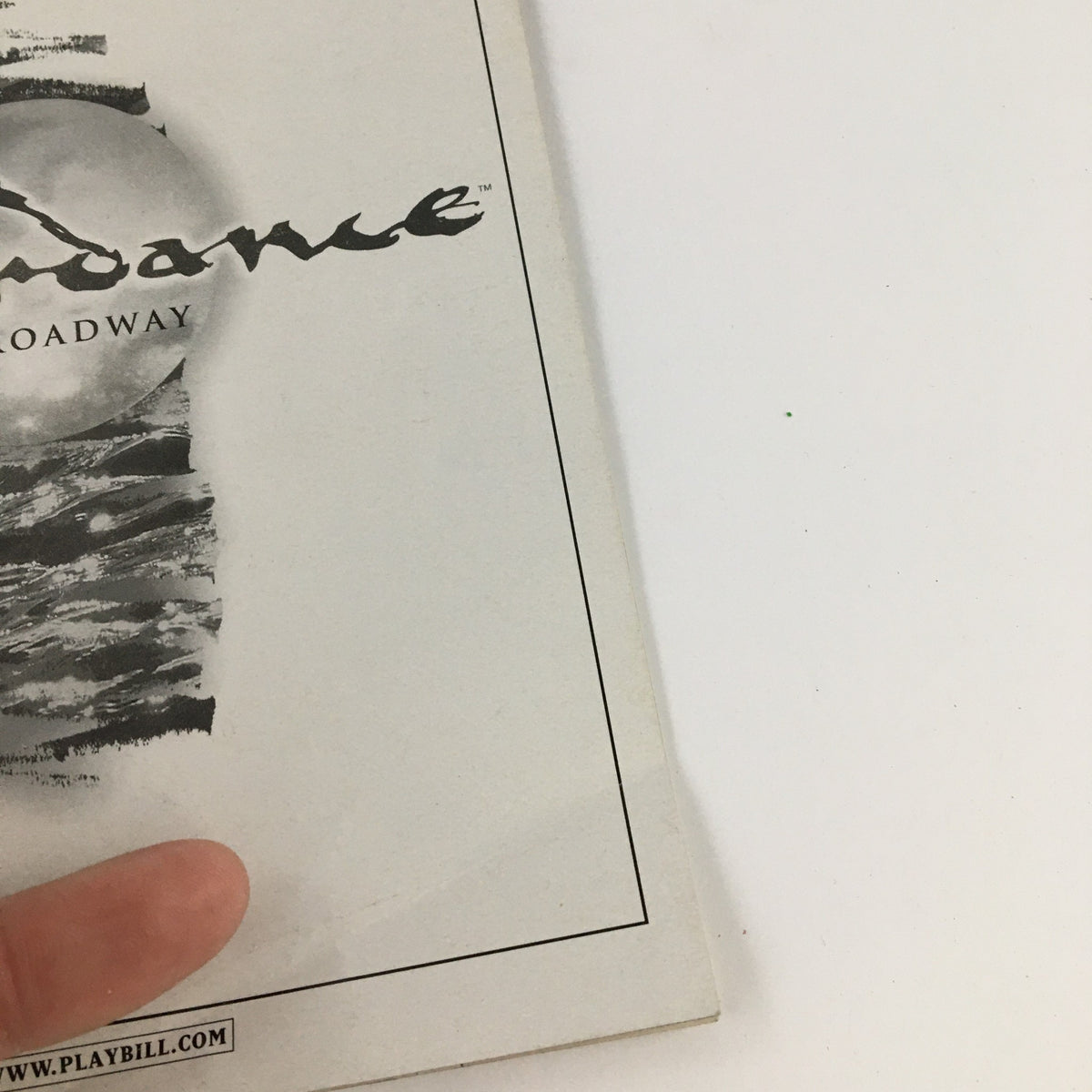 Cover of the 2001 Playbill for Riverdance On Broadway at the Gershwin Theatre directed by John McColgan.