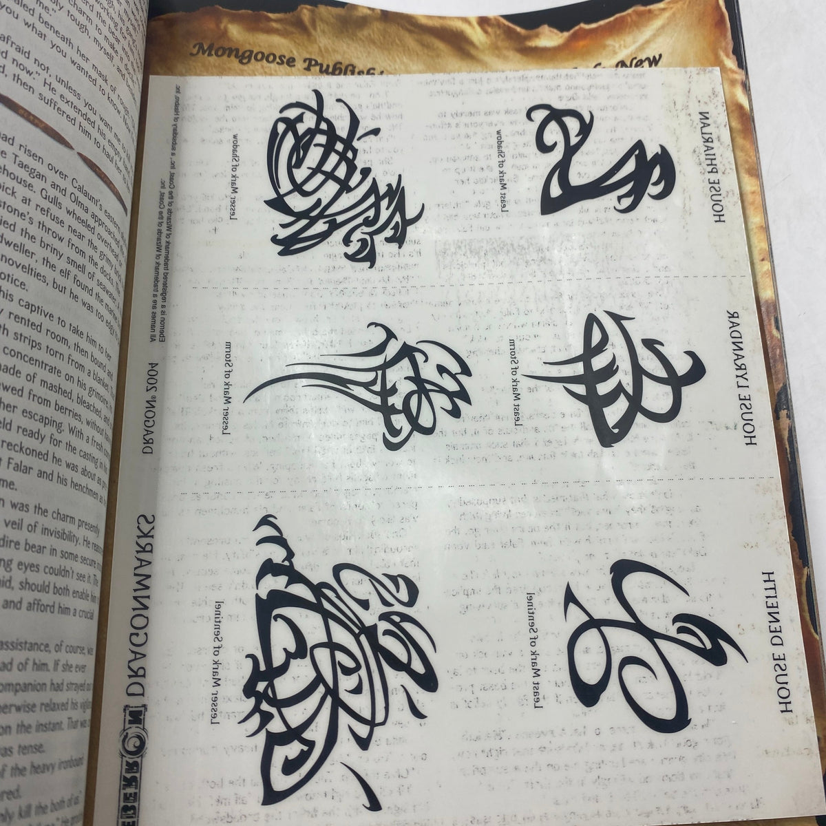 Page from Dragon Magazine June 2004 #320 displaying creative designs and illustrations, focusing on character and spell design elements.